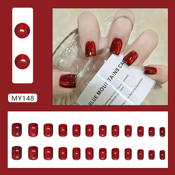 12 Sizes-24 Pcs Press On Nails MY148