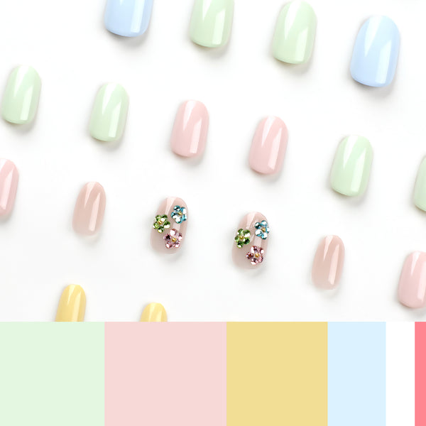 12 Sizes-24 Pcs Press On Nails JP2839
