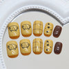 12 Sizes-24 Pcs Press On Nails R892