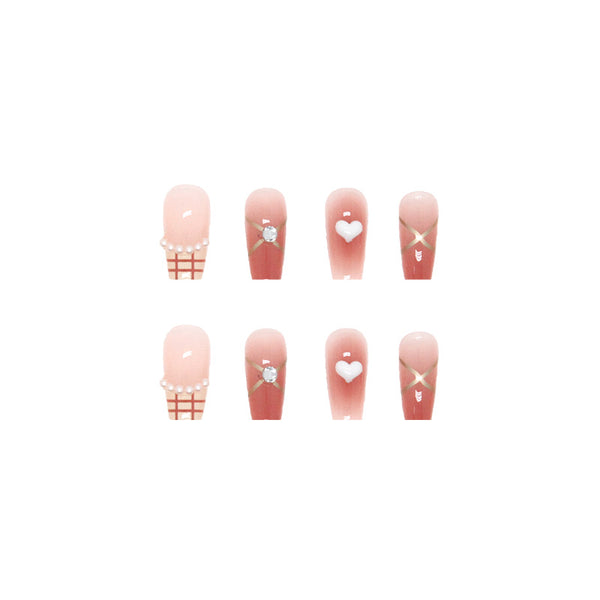 12 Sizes-24 Pcs Press On Nails Z437