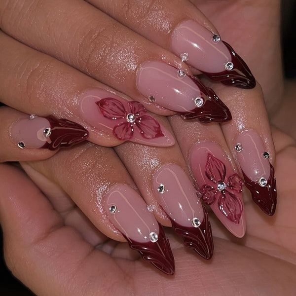 12 Sizes-24 Pcs Press On Nails FT-170