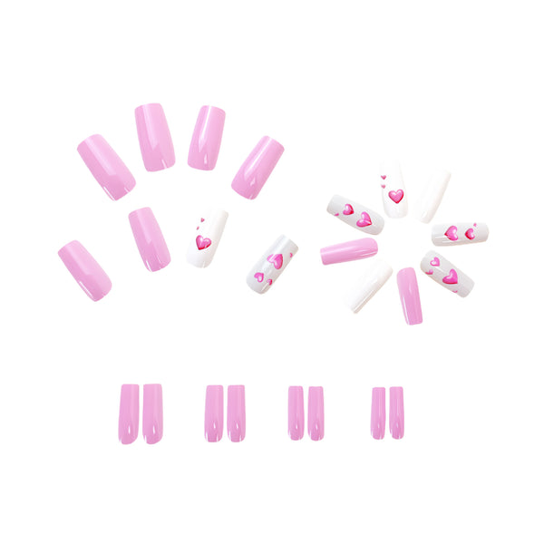 12 Sizes-24 Pcs Press On Nails Y481
