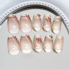 12 Sizes-24 Pcs Press On Nails R910