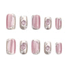 Medium Pink Square Press on Nails