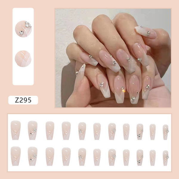 12 Sizes-24 Pcs Press On Nails Z295