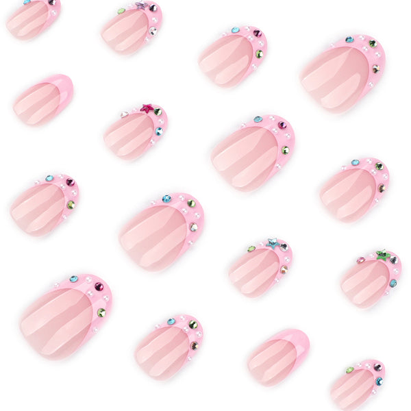 12 Sizes-24 Pcs Press On Nails JP4312