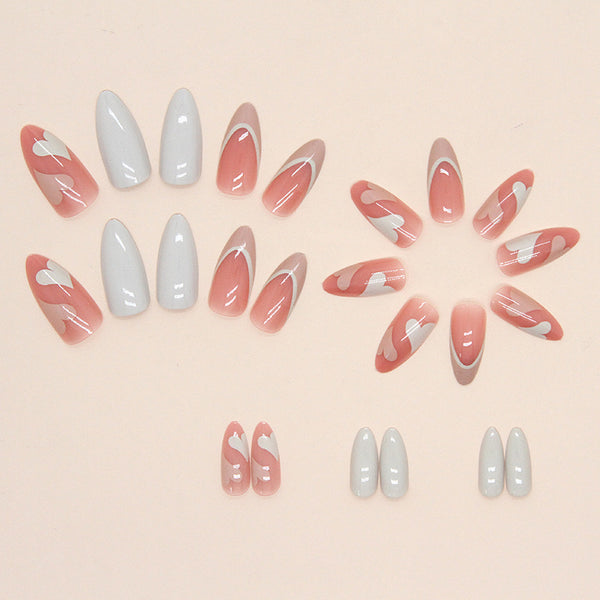 12 Sizes-24 Pcs Press On Nails W473
