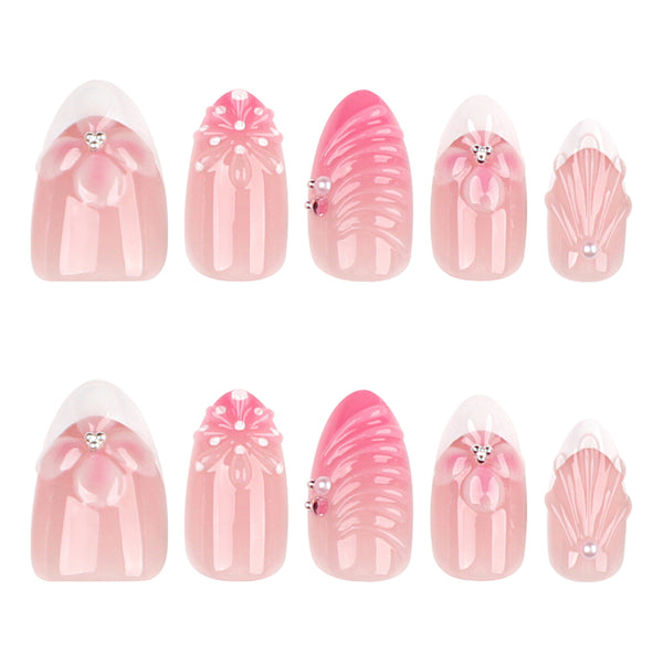 12 Sizes-24 Pcs Press On Nails JP4365