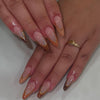 12 Sizes-24 Pcs Press On Nails JP3128