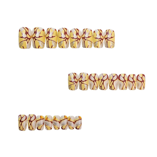 12 Sizes-24 Pcs Press On Nails Y836