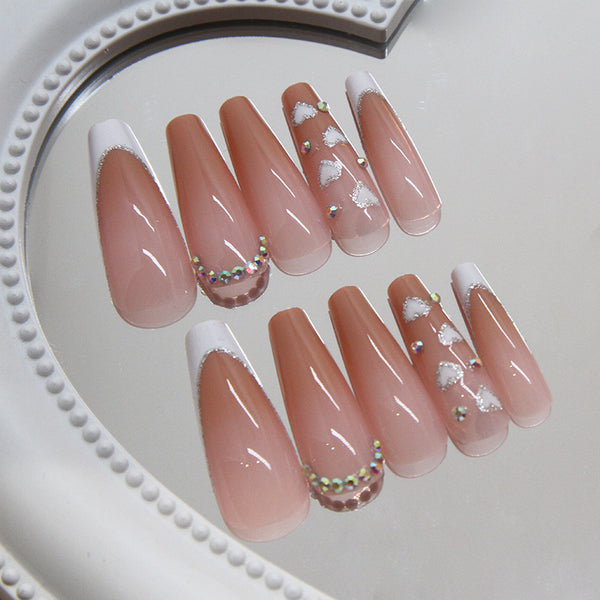 12 Sizes-24 Pcs Press On Nails Z908