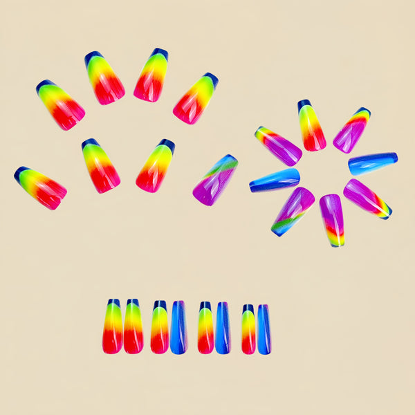 12 Sizes-24 Pcs Press On Nails Y949