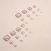 12 Sizes-24 Pcs Press On Nails F129