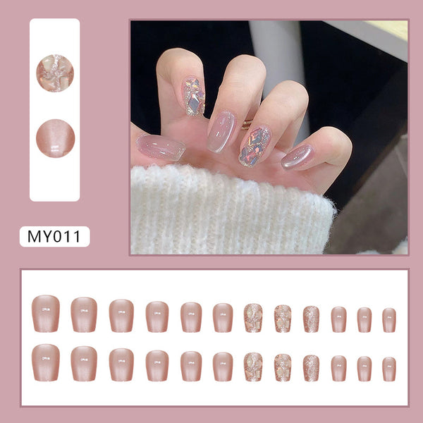 12 Sizes-24 Pcs Press On Nails MY011