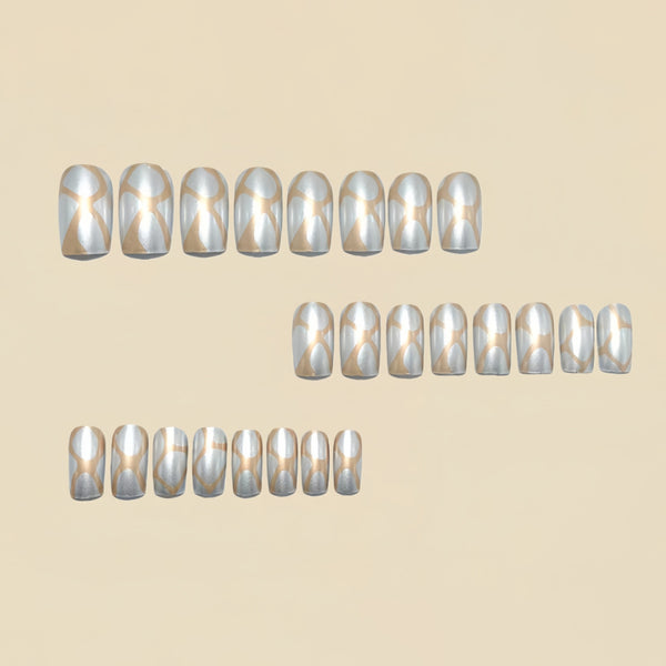 12 Sizes-24 Pcs Press On Nails Y1515