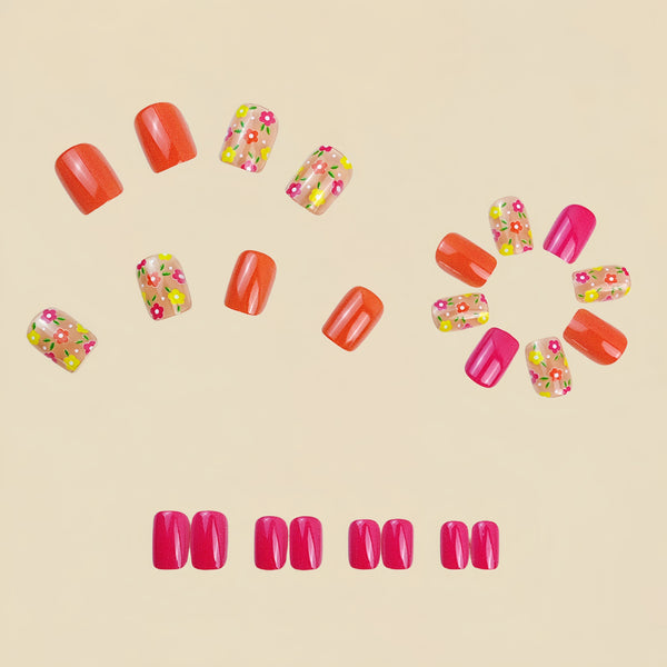 12 Sizes-24 Pcs Press On Nails Y741