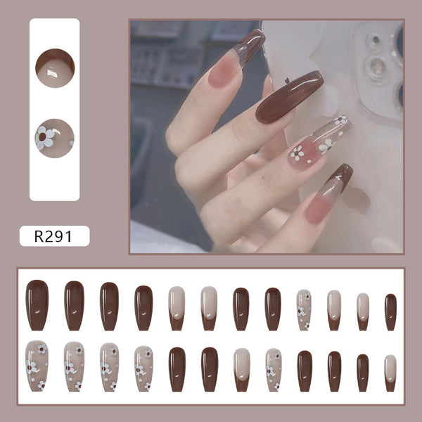 12 Sizes-24 Pcs Press On Nails R281