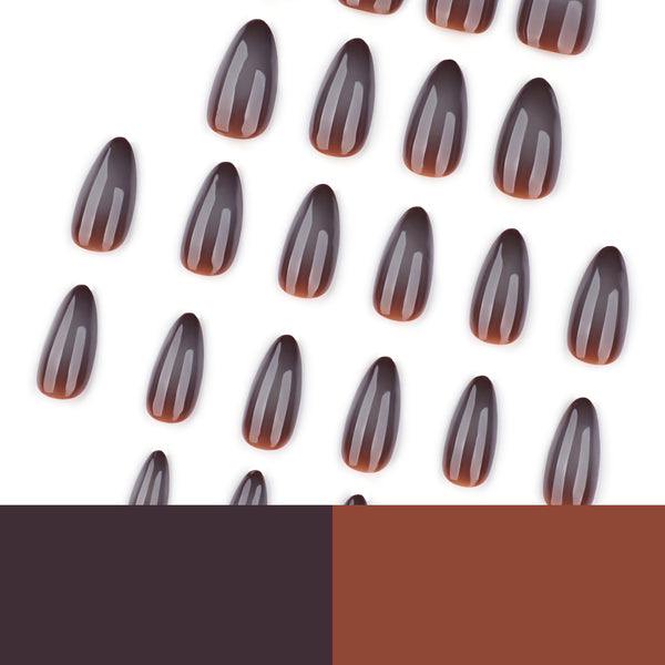 12 Sizes-24 Pcs Press On Nails JP4192