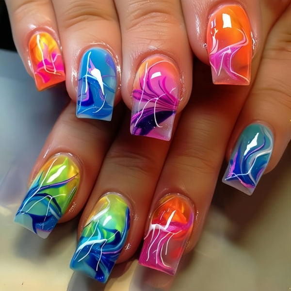 12 Sizes-24 Pcs Press On Nails Y983