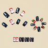 12 Sizes-24 Pcs Press On Nails Y1294