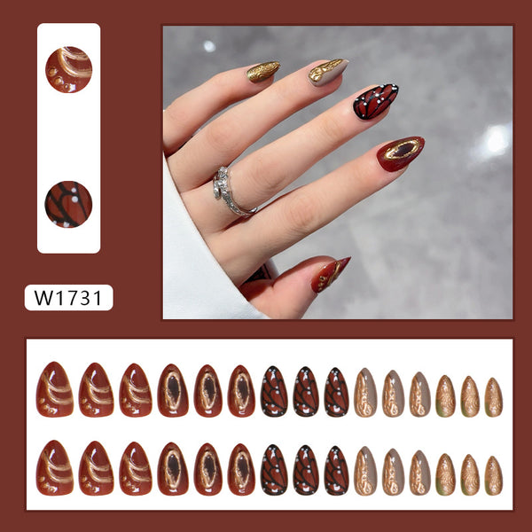 30 Pcs Press On Nails W1731