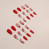 12 Sizes-24 Pcs Press On Nails W1123