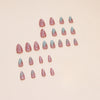 12 Sizes-24 Pcs Press On Nails W1537