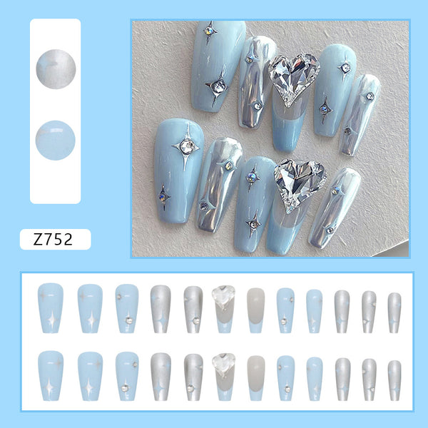 12 Sizes-24 Pcs Press On Nails Z752