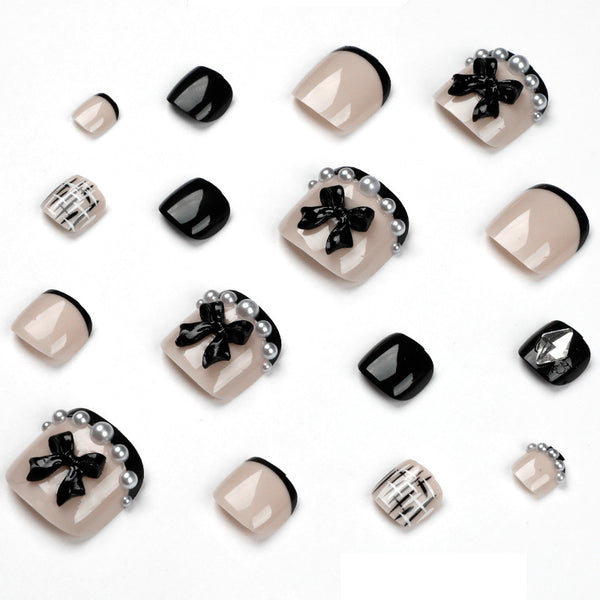12 Sizes-24 Pcs Press On Nails JP1670