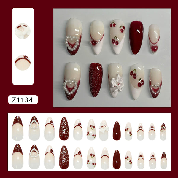 12 Sizes-24 PcsPress On Nails Z1134