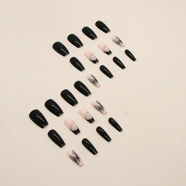 12 Sizes-24 Pcs Press On Nails W1028