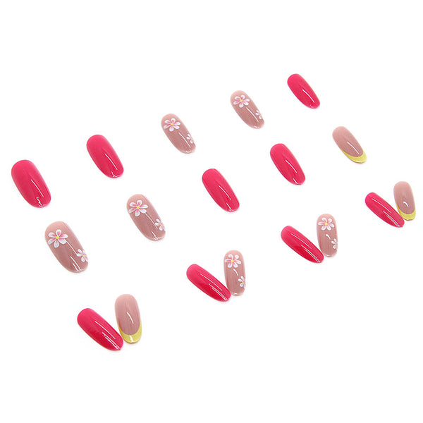 12 Sizes-24 Pcs Press On Nails W101