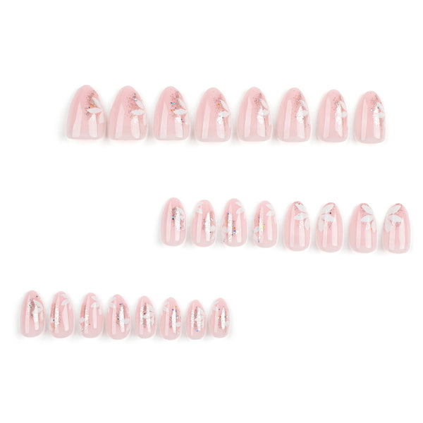12 Sizes-24 Pcs Press On Nails JP3252