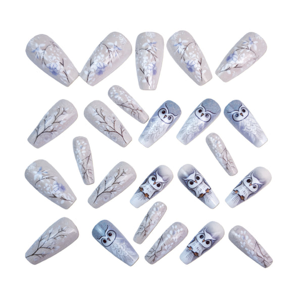 12 Sizes-24 Pcs Press On Nails Y1651