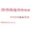 12 Sizes-24 Pcs Press On Nails JP4239