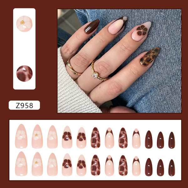 12 Sizes-24 Pcs Press On Nails Z958