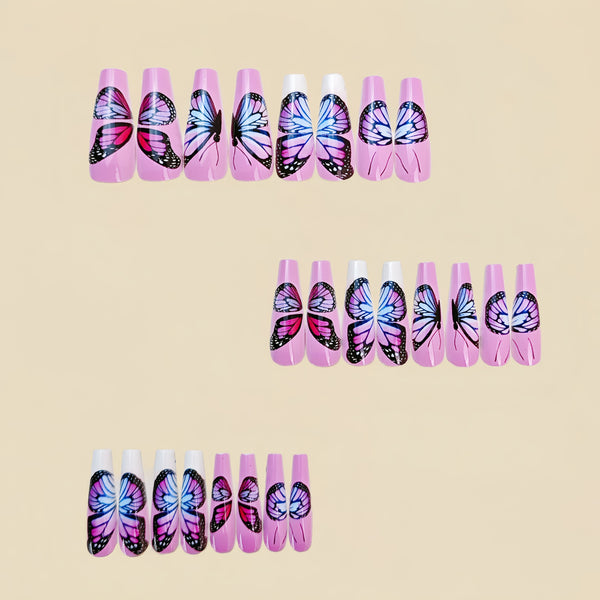 12 Sizes-24 Pcs Press On Nails Y754