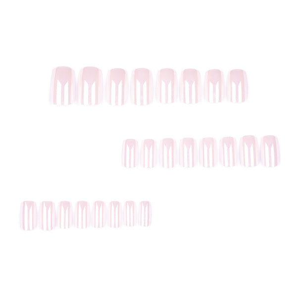 12 Sizes-24 Pcs Press On Nails DIY36
