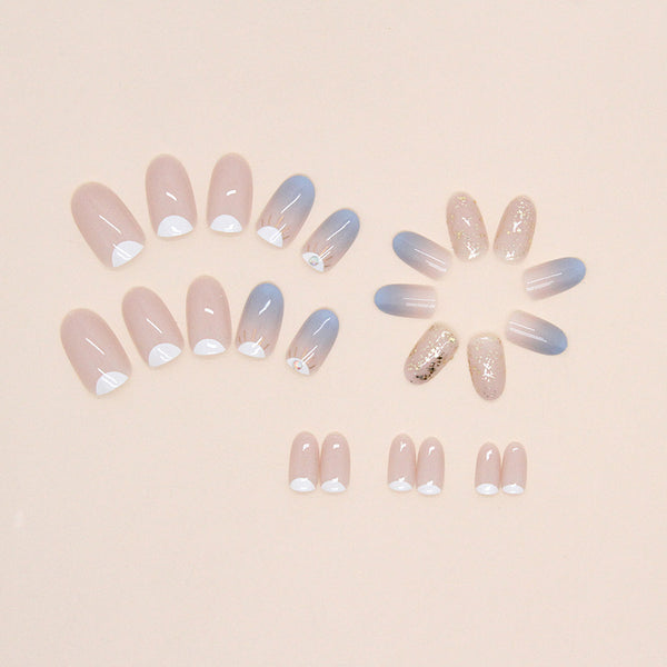 12 Sizes-24 Pcs Press On Nails Z717