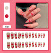 12 Sizes-24 Pcs Press On Nails R121