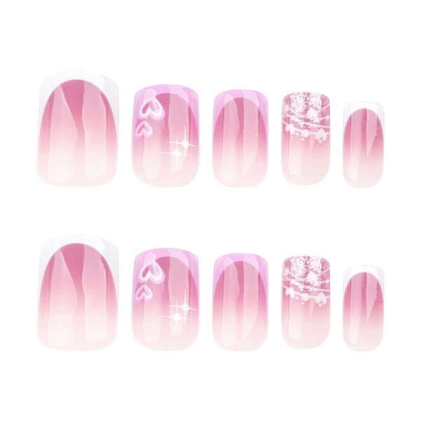 12 Sizes-24 Pcs Press On Nails JP3750