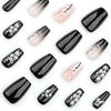 12 Sizes-24 Pcs Press On Nails JP3716