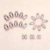 12 Sizes-24 Pcs Press On Nails W1160