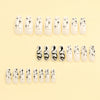 12 Sizes-24 Pcs Press On Nails JP2965