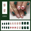 12 Sizes-24 Pcs Press On Nails C055