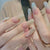 12 Sizes-24 Pcs Press On Nails Z444