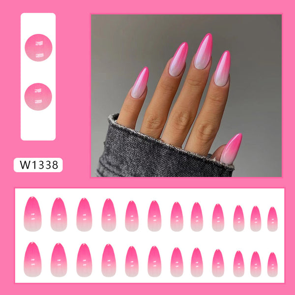 12 Sizes-24 Pcs Press On Nails W1338