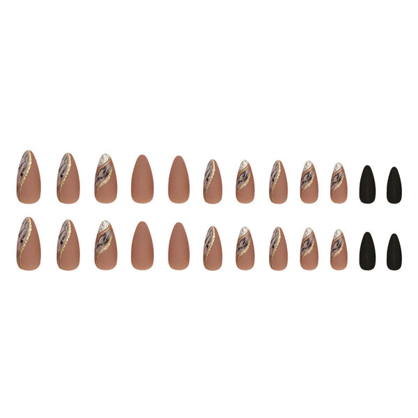 12 Sizes-24 Pcs Press On Nails W1457