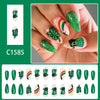 12 Sizes-24 Pcs Press On Nails C1585