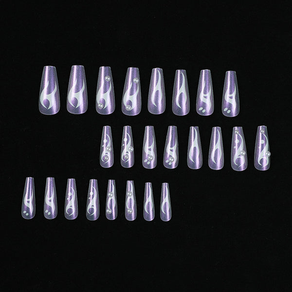 12 Sizes-24 Pcs Press On Nails JP1613